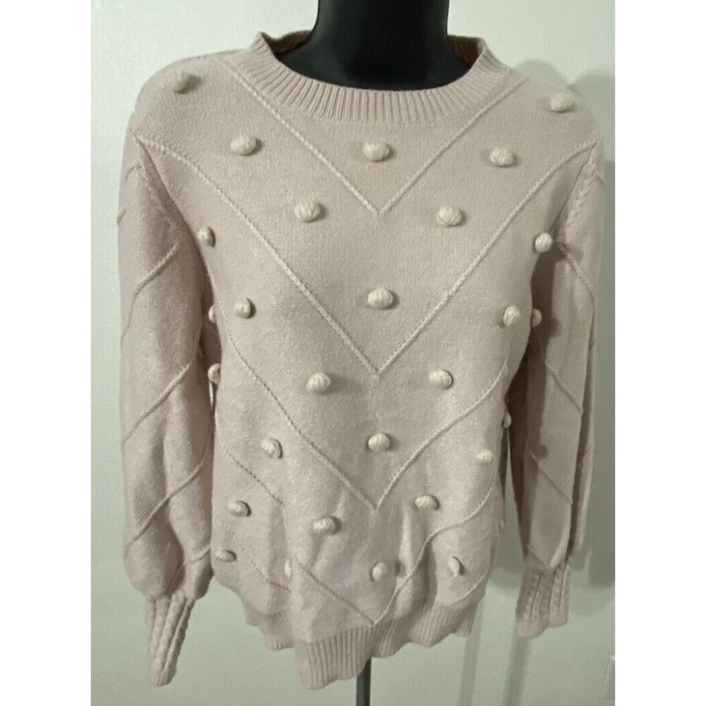 Simplee Women Size Medium Pale Pink Pullover Sweater